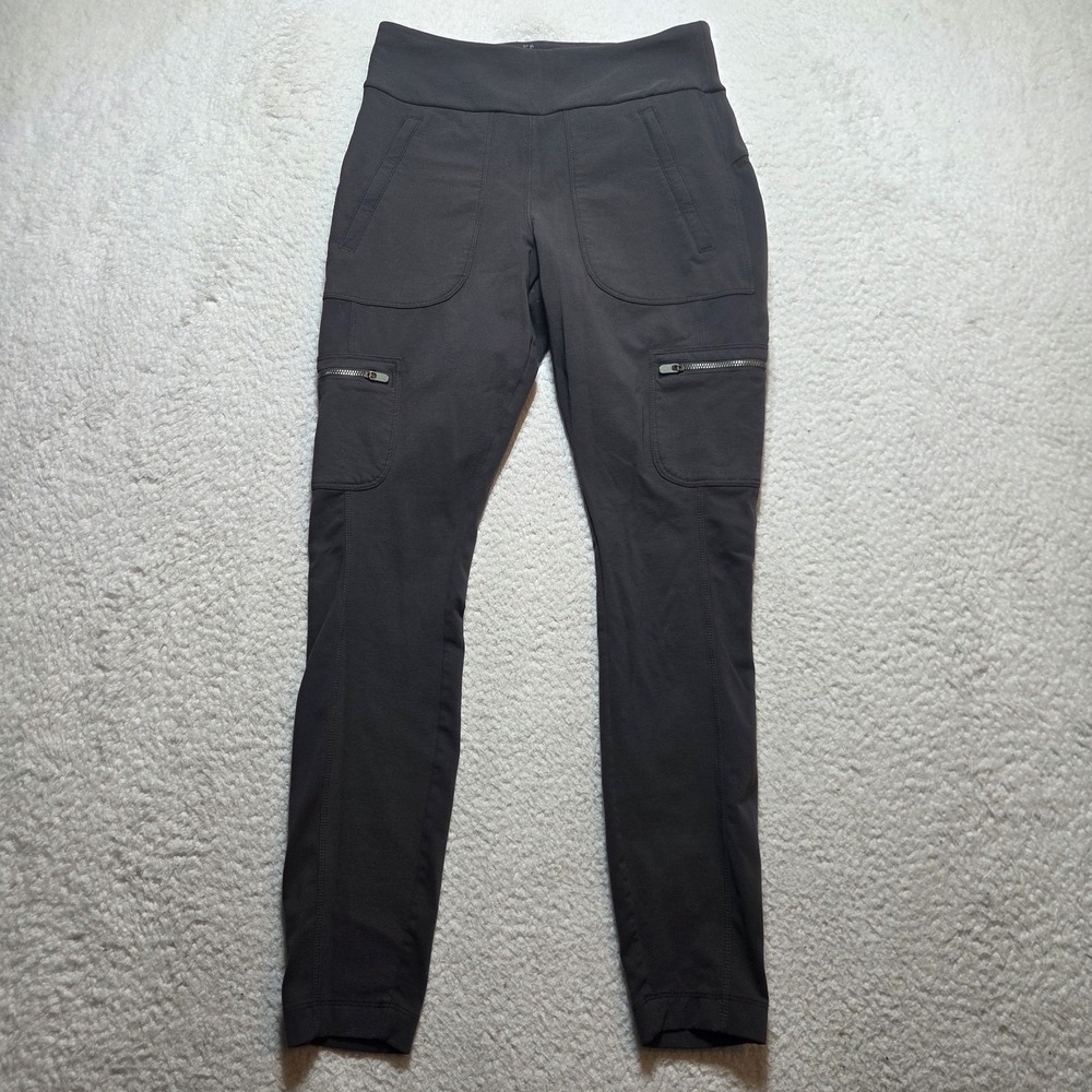 Athleta Women's Hybrid Cargo Pant Dark Onyx Grey Size 6 Athletic Stretch Perform